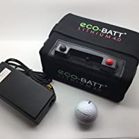 ECO-BATT Mini BATERIA DE Litio para CARRITOS DE Golf 12V 18-27 Hoyos Cargador DE Regalo